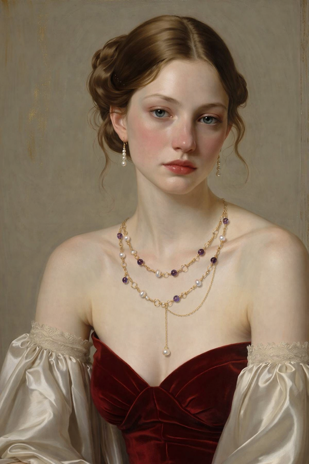 COLLIER HÉDONÉ AMÉTHYSTE PERLE D'EAU DOUCE