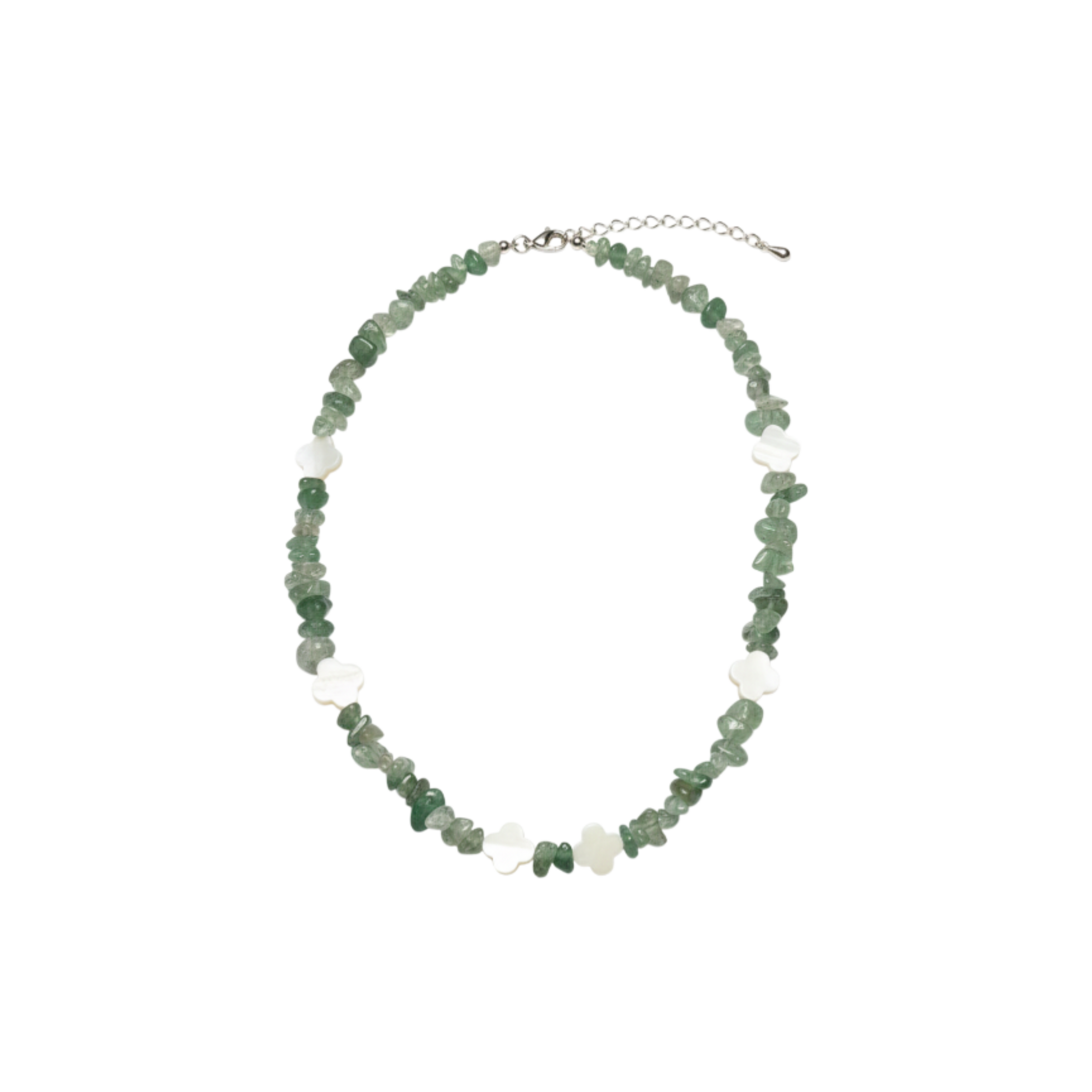 COLLIER APHRODITE QUARTZ RUTILE NACRE