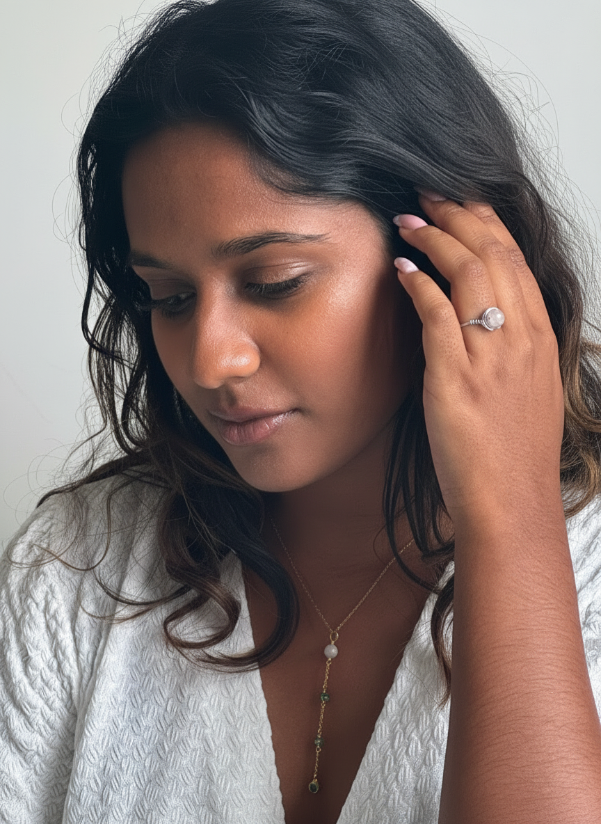 BAGUE RHÉA PIERRE DE LUNE AU CHOIX