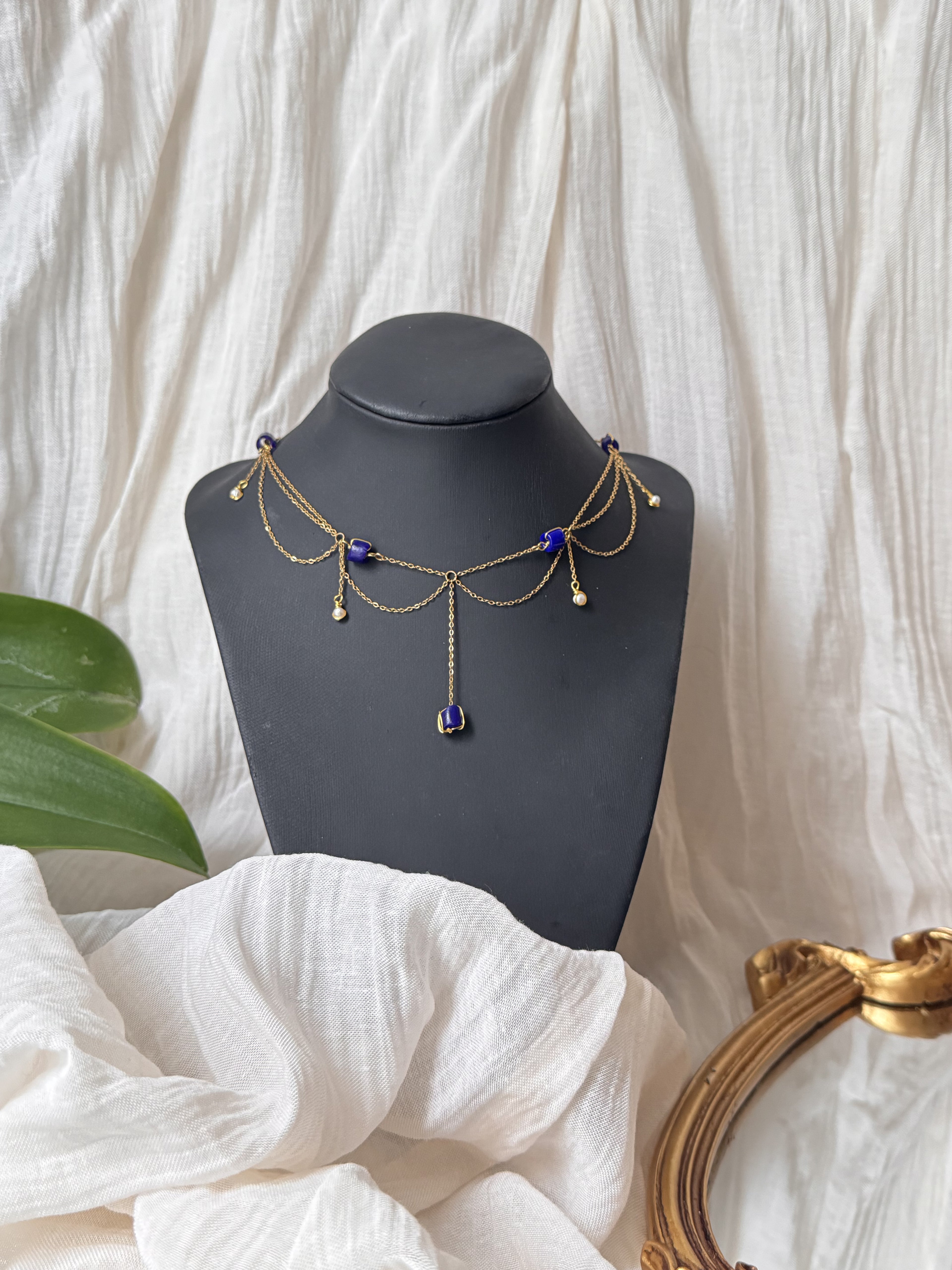 Collier Le Cœur du Duc Perle d’eau douce perle de Murano (venise)