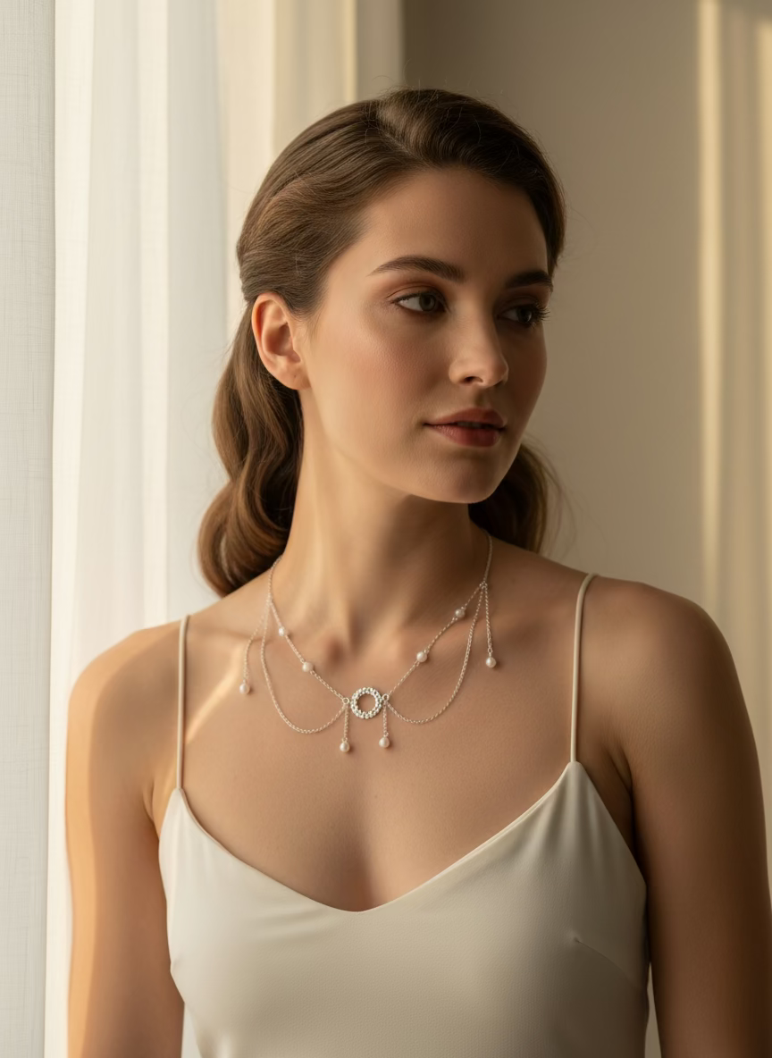 COLLIER HÉBÉ PIERRES NATURELLES AU CHOIX