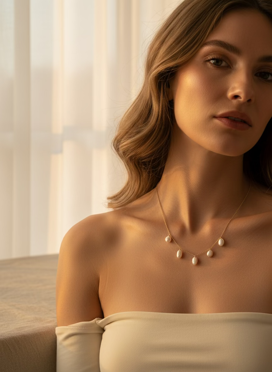 COLLIER DORIS PERLES D’EAU DOUCE