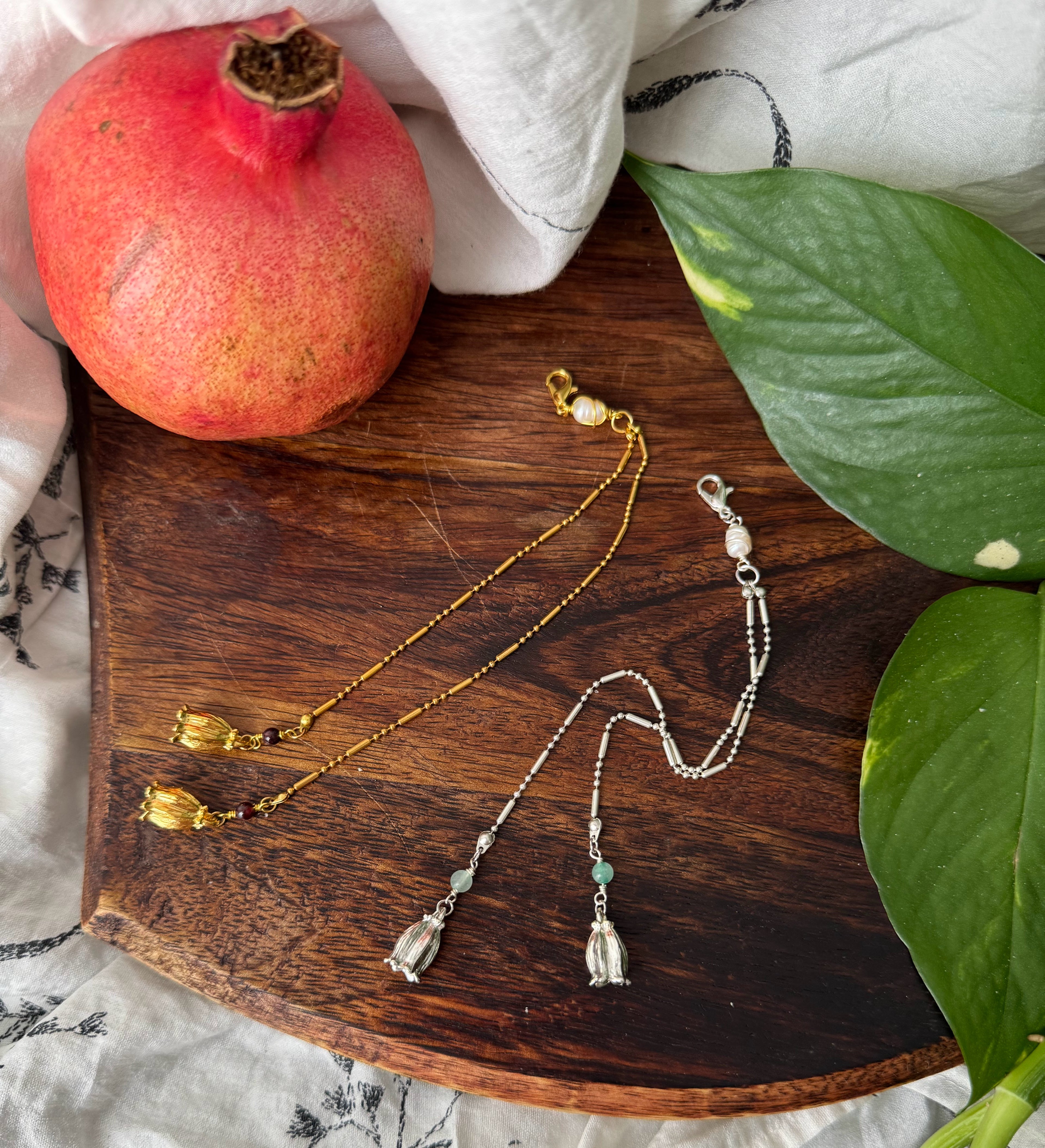 BIJOU DE CHEVEUX TULIPES DU STYX PIERRES NATURELLES AU CHOIX