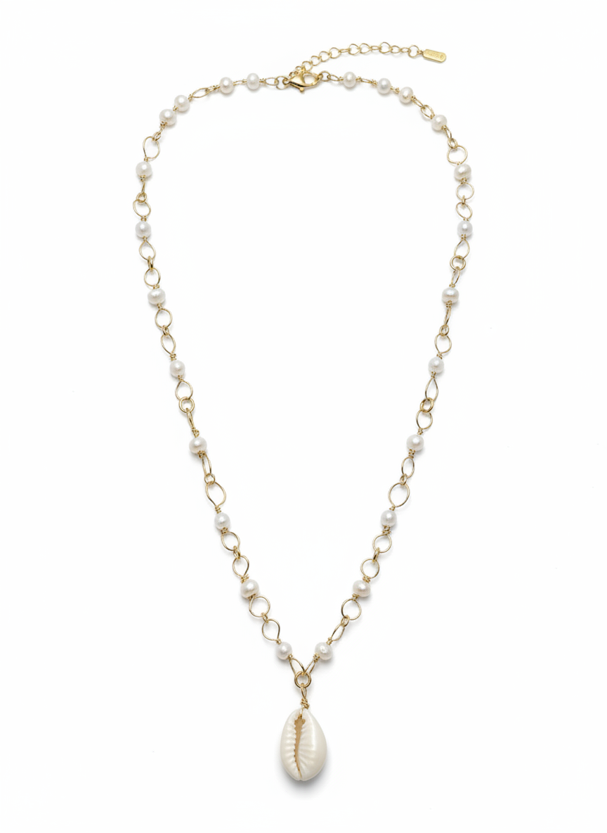 COLLIER AMPHITRITE PERLES D'EAU DOUCE PIERRES NATURELLES AU CHOIX