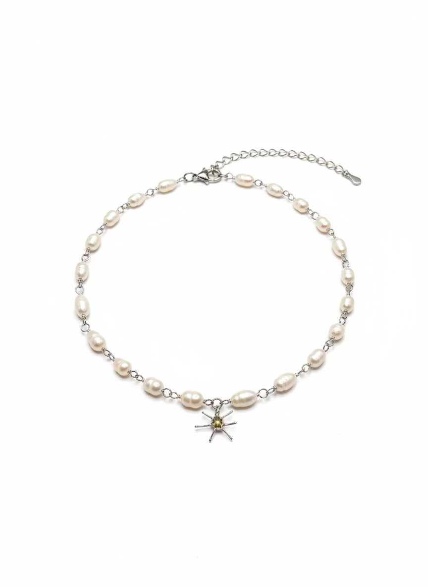 COLLIER APOLLON PERLES D'EAU DOUCE PENDENTIF SOLEIL PIERRES NATURELLES AU CHOIX