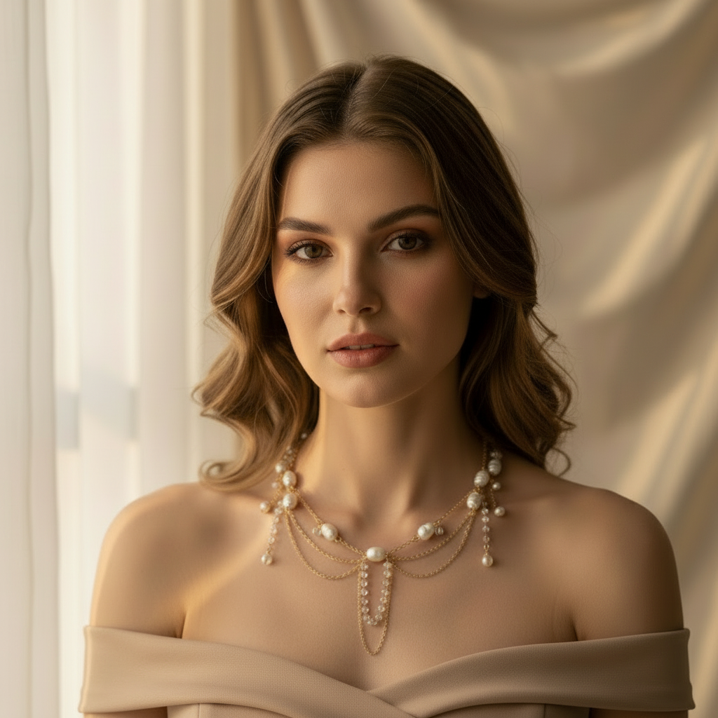 COLLIER SIRENIA PERLES D’EAU DOUCE